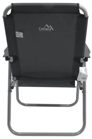 Sedia pieghevole da campeggio grigia