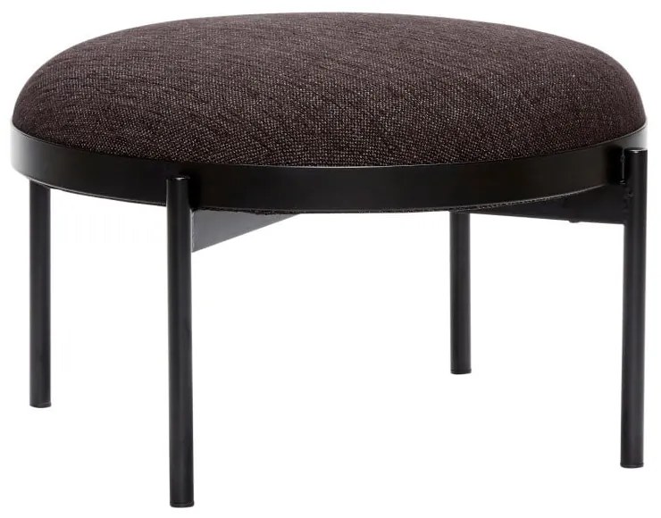 Futuro poggiapiedi nero, ø 65 cm Sen - Hübsch