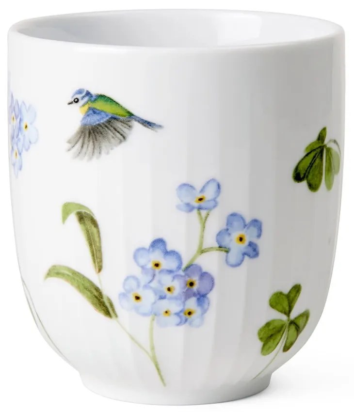 Tazza bianca in porcellana con motivo floreale 330 ml Hammershøi Summer - Kähler Design