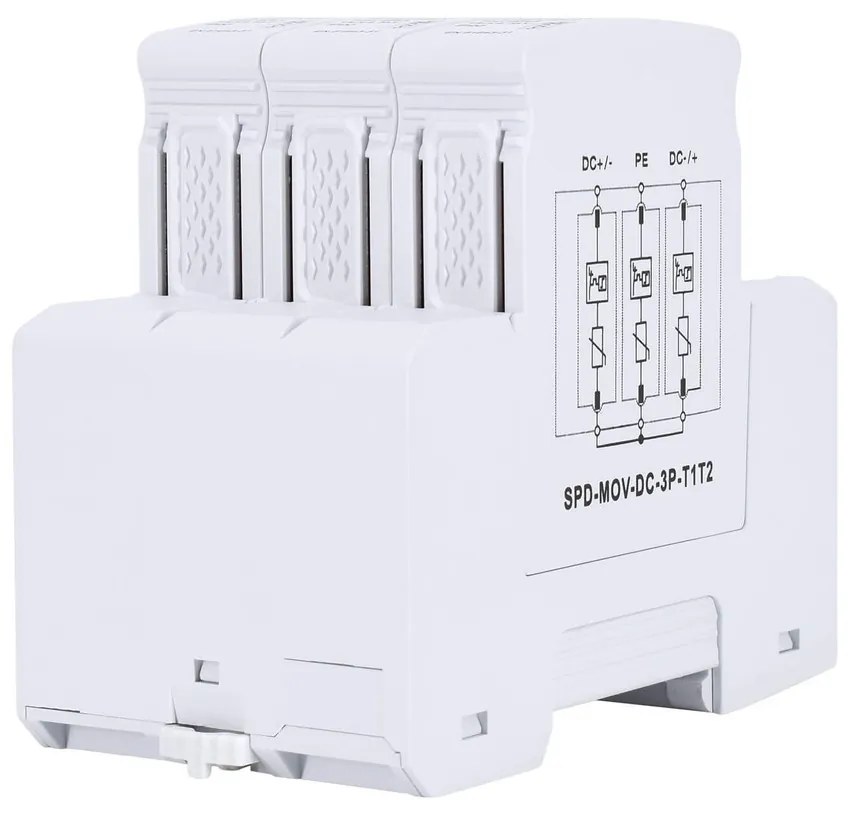 Scaricatore di Sovratensione classe B + C T1 + T2 (1 + 2) 3P 1000V DC