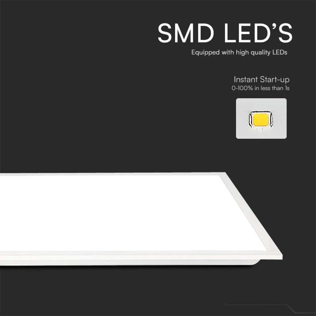 V-Tac Pannello LED 40W 120x30cm 4000K da Incasso Driver Integrato