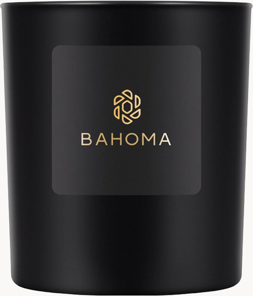 Candela profumata in cera d'api fatta a mano Obsidian (ambra, timo)