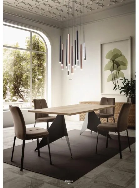 Redo 01-2044 - Lampadario LED a sospensione con filo MADISON LED/4W/230V rame