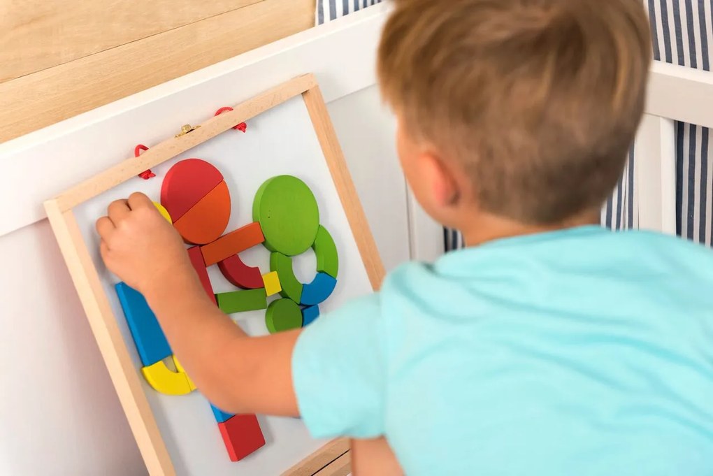 Geoform - valigetta con pezzi in legno magnetici