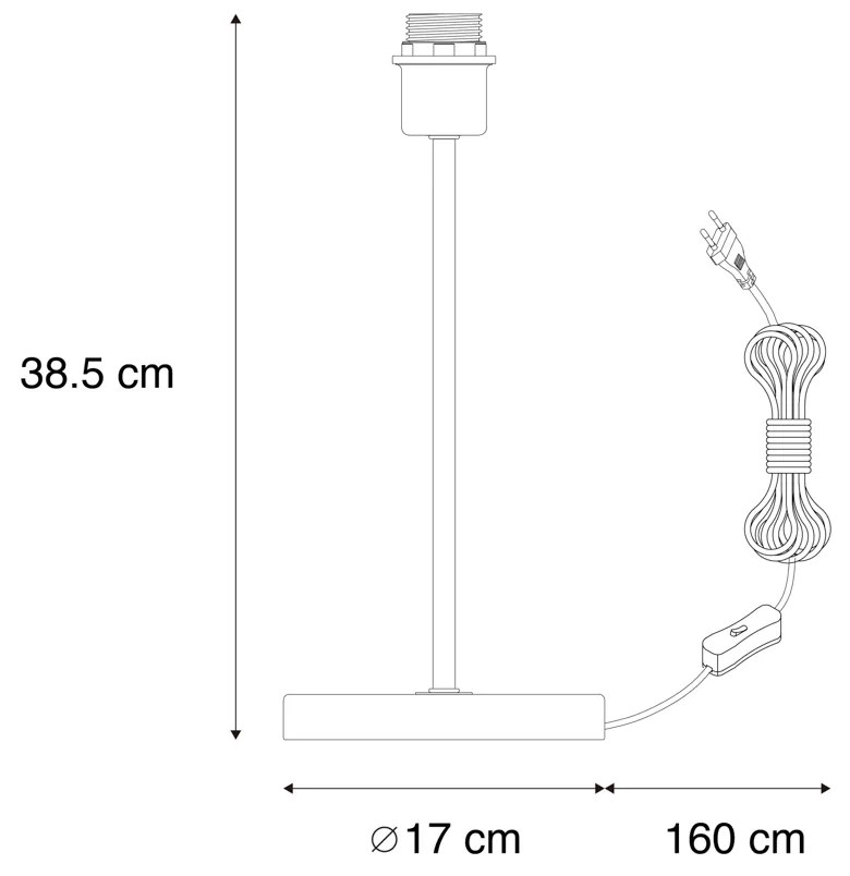 Lampada da tavolo classica in ottone - Kaso
