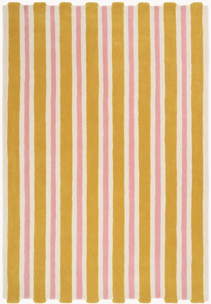 Tappeto a pelo corto in lana tuftato a mano Hille