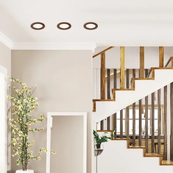 Faretto LED WOODY SPOT 12,5W 230V 4000K ciliegio Ø16 cm