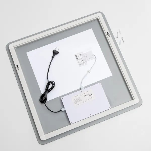 Brilagi - Specchio da bagno riscaldato con retroilluminazione a LED dimmerabile DIANA LED/17W/230V 60x60 cm IP44