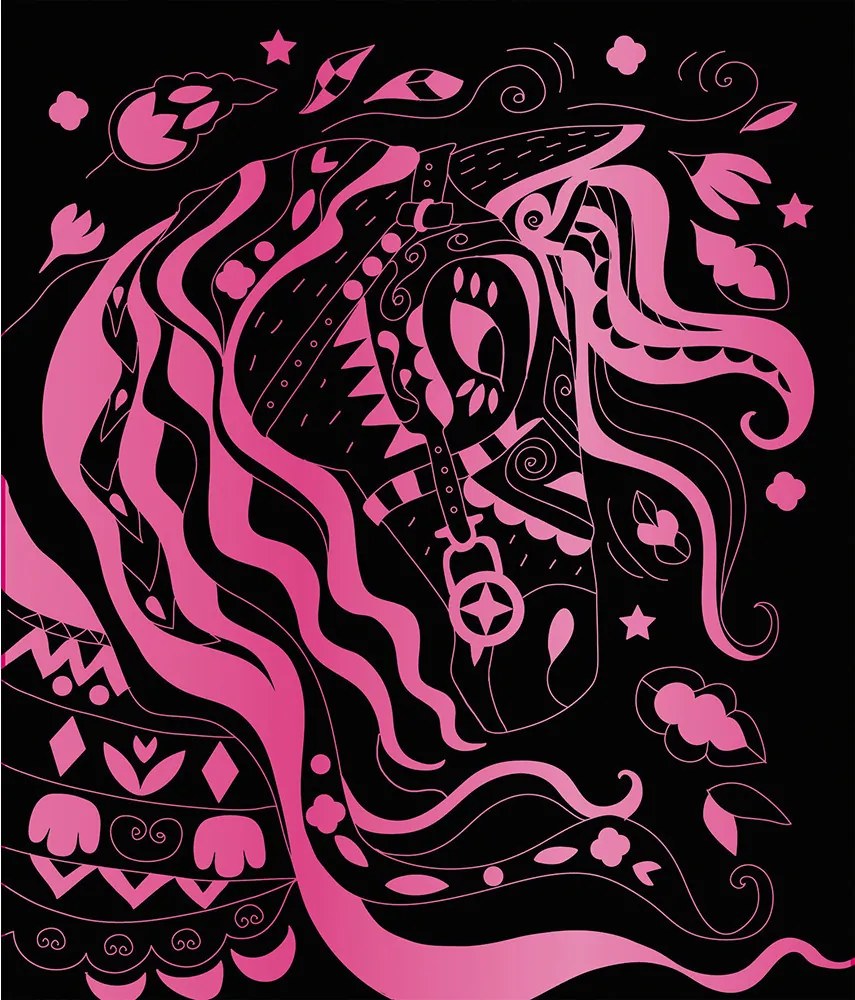 Scratch art - Cavalli e unicorni