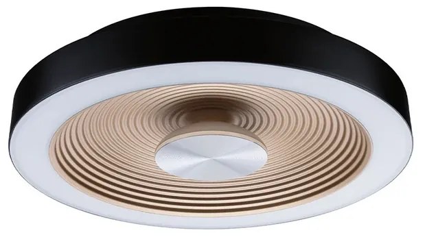 Volea LED Plafoniera Ø32 IP44 Dim. Nero/Oro - Paulmann