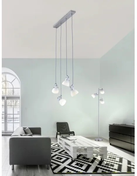 Trio - Lampadario su filo GINELLI 4xE14/28W/230V