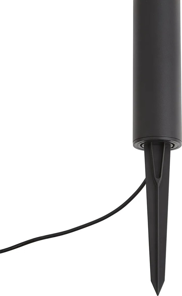 Lampioncino da esterno moderno 12V nero con LED IP65 - Voltaire Palo