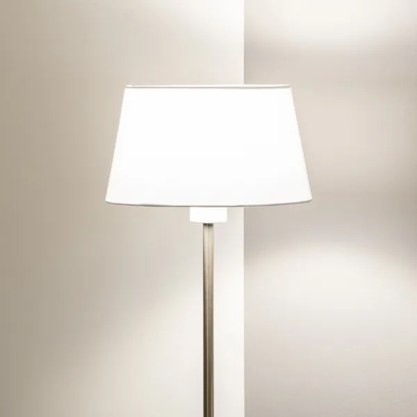 Brilagi - Lampada da terra LED CERIA 1xE27/40W/230V Ø 25 cm bianco/cromo satinato