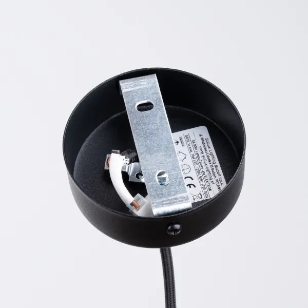 Sollux SL.1355 - Lampadario a sospensione con filo ELECTRA 1xGU10/10W/230V calcestruzzo/nero
