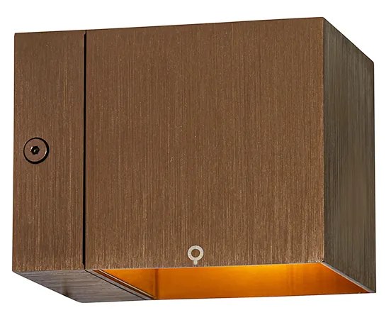 Set di 4 lampade da parete intelligenti bronzo scuro 8 cm con WiFi G9 - Transfer