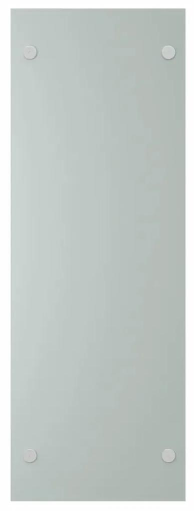 Porta Legna Bianco 40x35x100 cm in Vetro Temperato