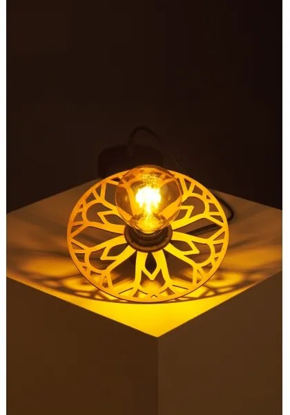 Lampadario a sospensione con filo FALCO 1xE27/60W/230V diametro 20 cm beige