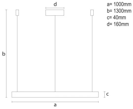 Lampadario a sospensione con filo LED dimmerabile LED/72W/230V 3000-6500K + telecomando