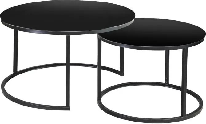 Set di Tavolini da caffè Atlanta D in nero