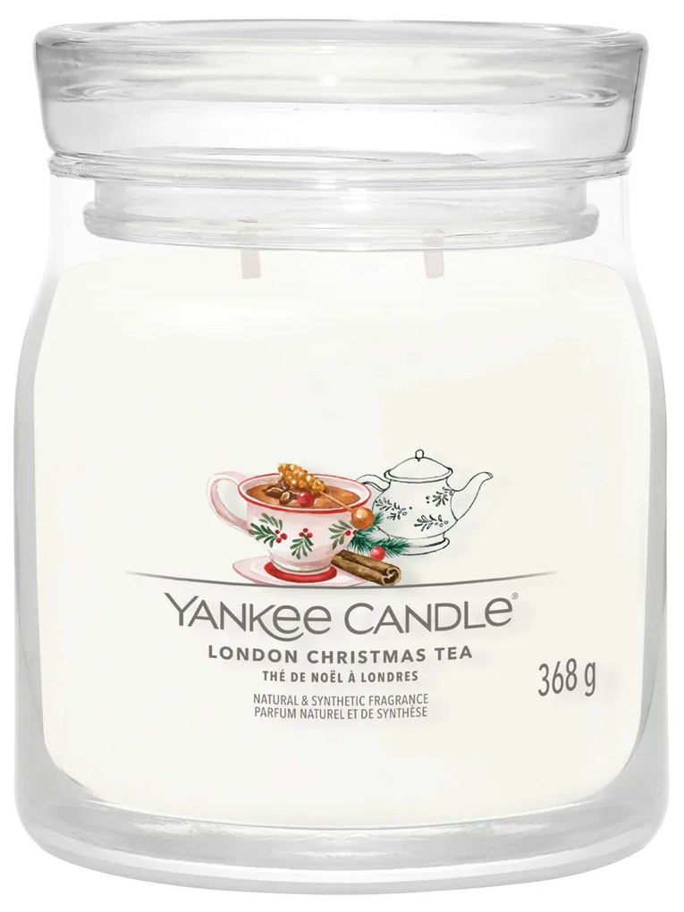 London Christmas Tea, candela giara media Yankee Candle