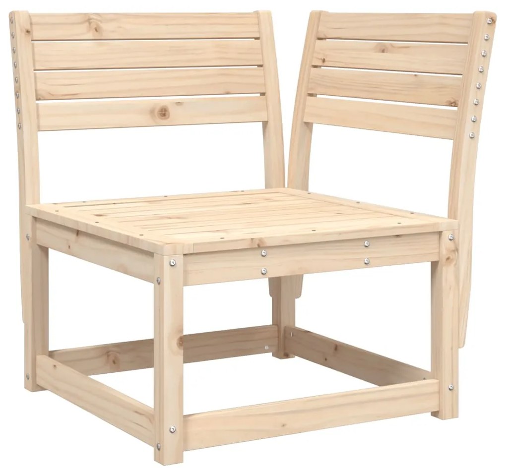 Set Divani da Giardino 5 pz in Legno Massello di Pino