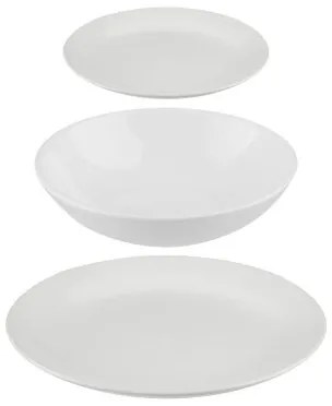 Servizio di Piatti Secret de Gourmet Bianco Ceramica 18 Pezzi