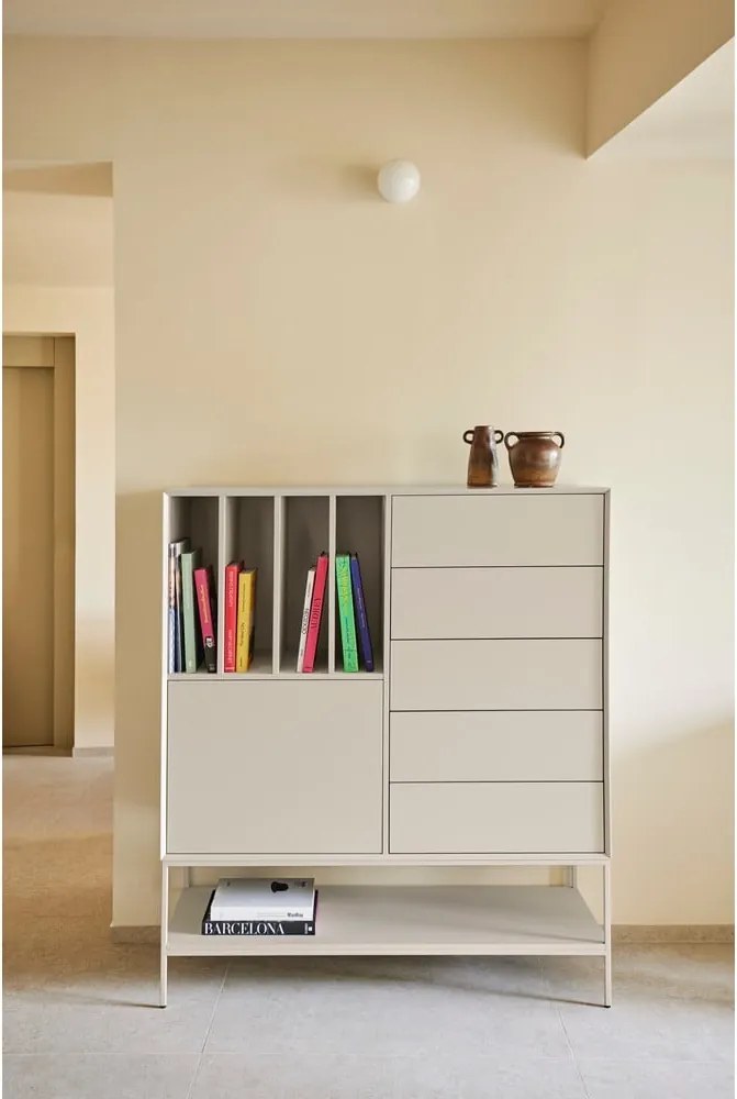 Armadietto color crema 120x140x45 cm Platt – Teulat