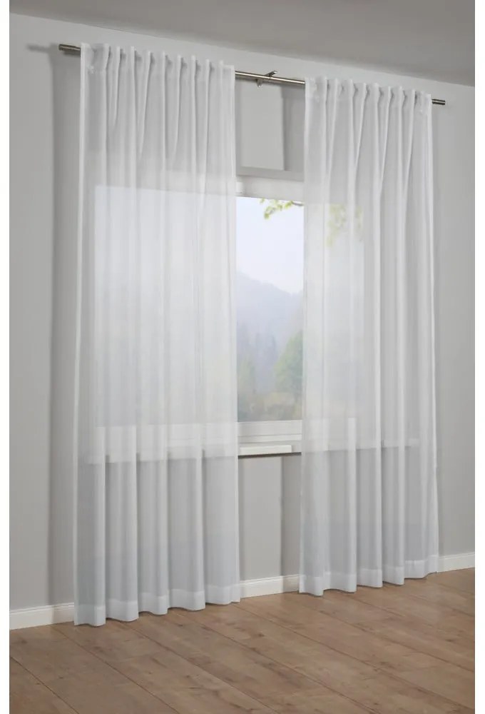 Tenda bianca 245x140 cm Jacquard-Voile - Gardinia