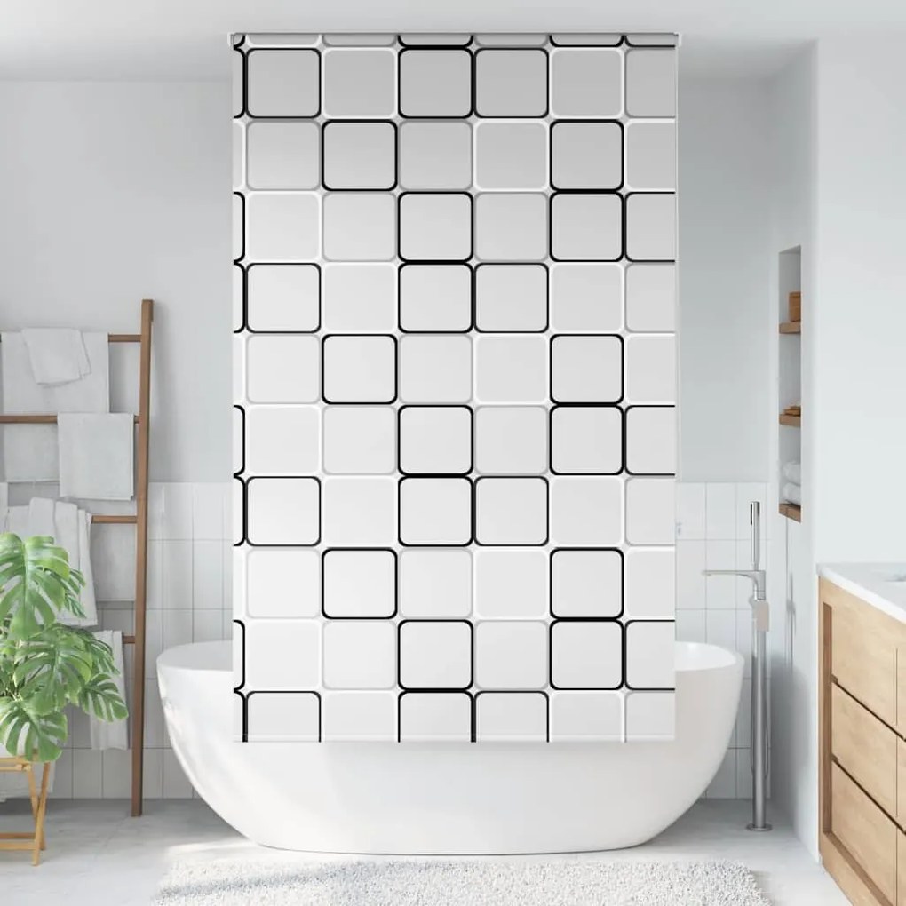 Tenda A Rullo Doccia 130x240 Cm Larghezza Tessuto 126 Cm /