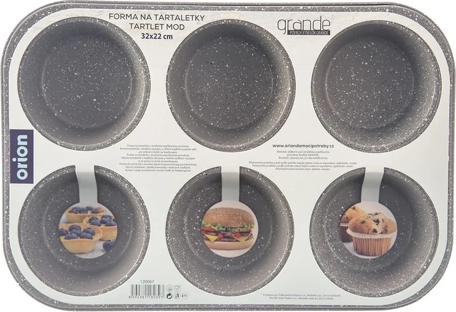 Stampo da forno in metallo per muffin 22x32 cm Grande – Orion