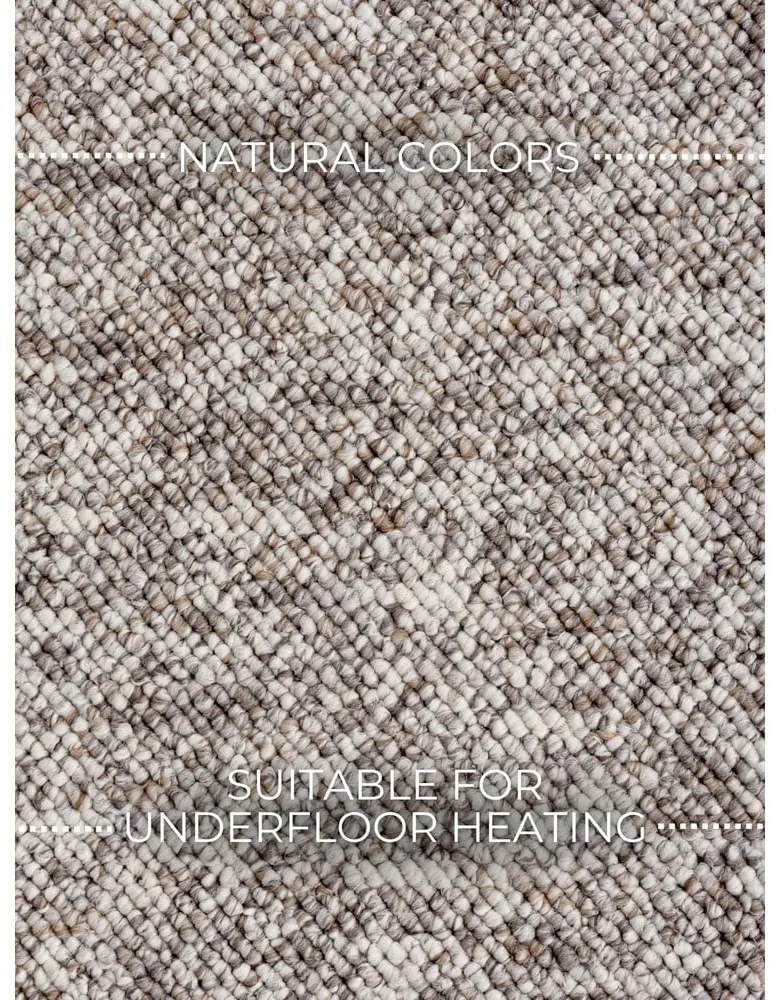 Tappeto grigio lavabile 240x340 cm Rocco Taupe – Elle Decoration