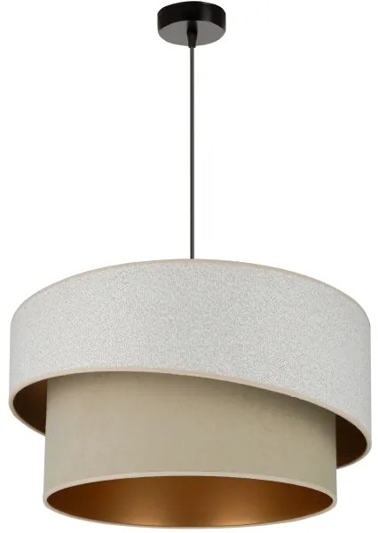 Brilagi - Lampadario a sospensione con filo VEGAS SHINE 1xE27/15W/230V diametro 50 cm color crema/beige