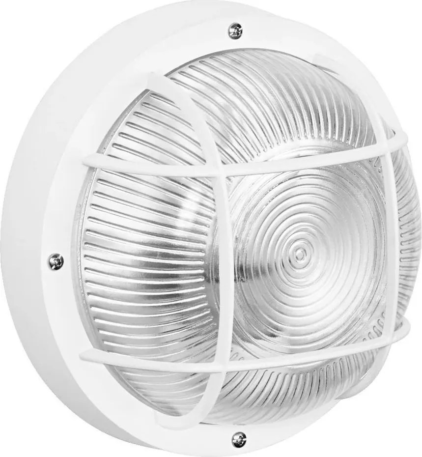 Osram - Lampada da parete per esterni BULKHEAD 1xE27/10W/230V Ø 19 cm IP54 bianca