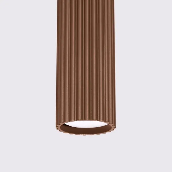 Brilagi - Lampadario LED su cavo CRESTO 1xGU10/10W/230V marrone