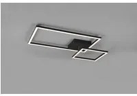 Plafoniera Soffitto Squadrata Orientabile Led Dimmer 4000K Padella Nero Trio Lighting