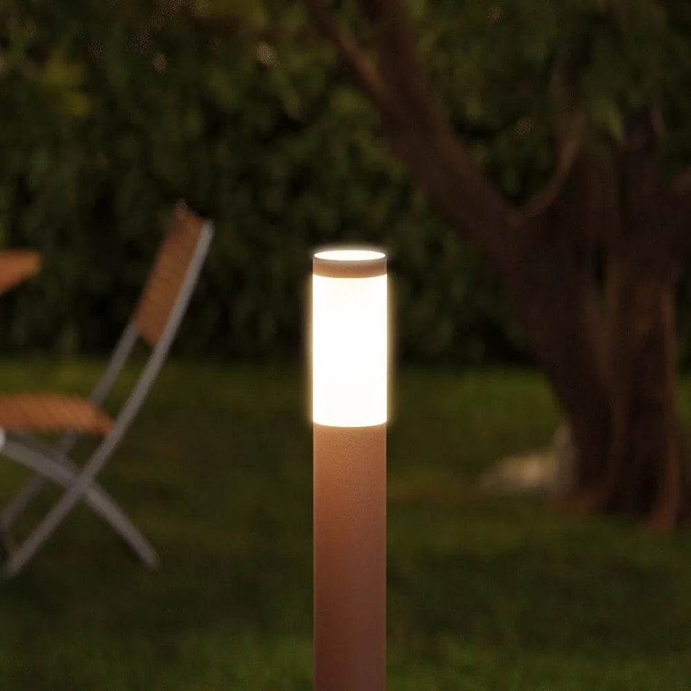 Paletto da Giardino 100cm, CORTEN, IK06, IP54, base E27 Dimensione Altezza: 100 cm