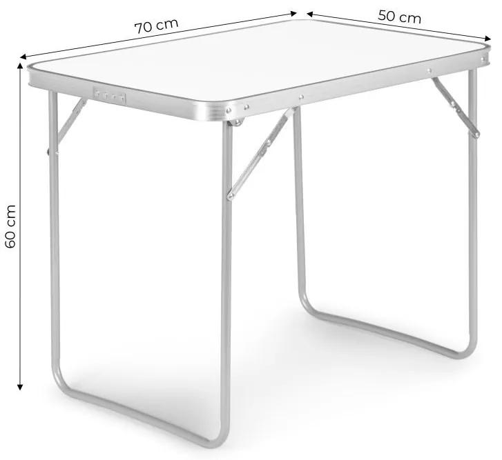 Tavolo pieghevole per catering 70x50 cm bianco