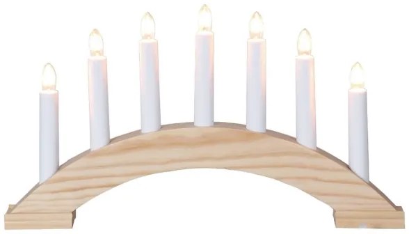 Eglo 410445 - Candelabro natalizio BEA 7xE10/3W/230V