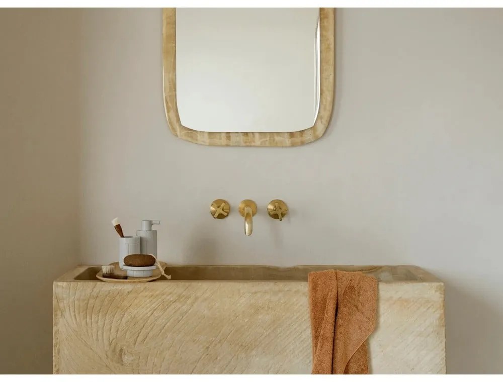 Portasaponetta color crema in poliresina Kua – Blomus