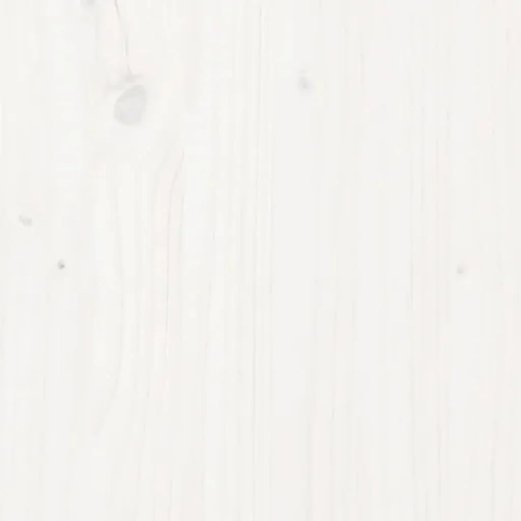 Giroletto bianco legno massello di pino 120x190cm small double