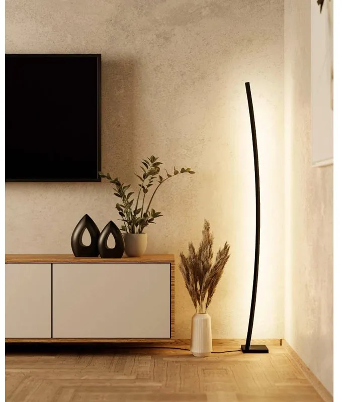 Lampada da terra arco Picacha nero  H 162cm  3500 LUMEN