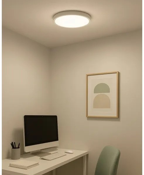 Plafoniera LED 24W/230V 3000/4000/6500K Ø 30 cm bianca