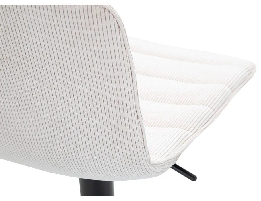 Sgabello da bar bianco e nero con altezza regolabile (altezza seduta 61 cm) Malia - Mauro Ferretti