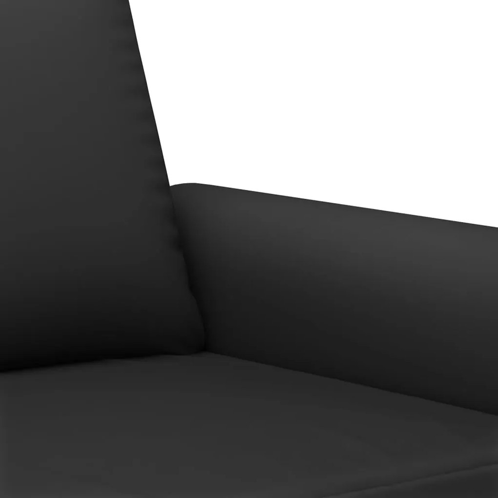Set di divani 2 pz con cuscini nero in velluto