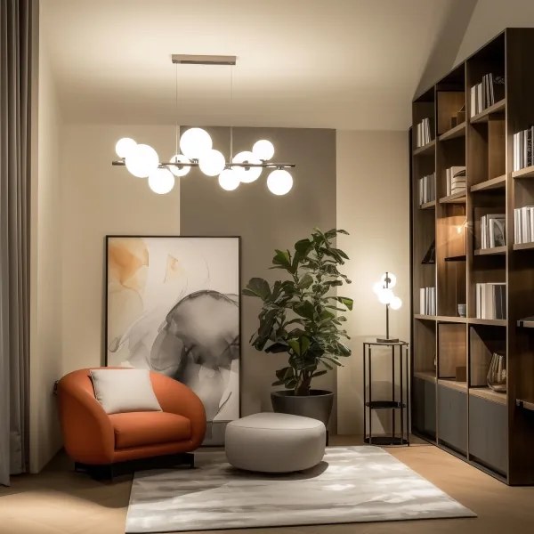 Brilagi - Vetro di ricambio per lampadario, applique e lampada MISTEL,MILLA diametro 8 cm bianco