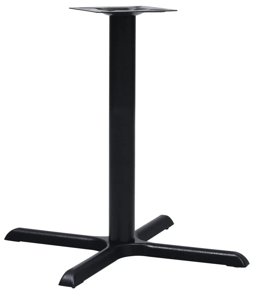 Gamba Per Tavolino Da Bistrò Nero 76x76x72 Cm İn Ghisa /