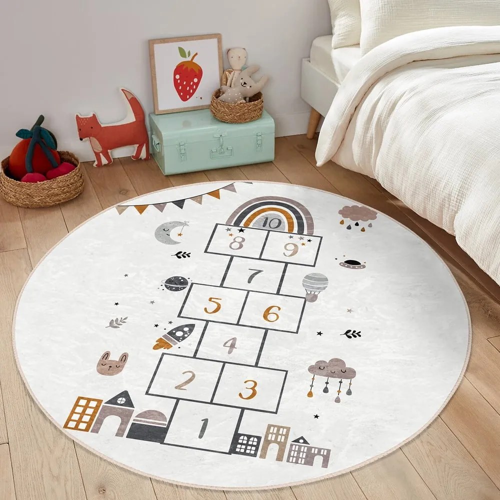 Tappeto per bambini crema ø 80 cm Comfort - Mila Home