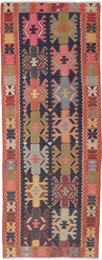 Kilim Tappeto persiano 390 x 150 (Iran) Tessuto A Mano
