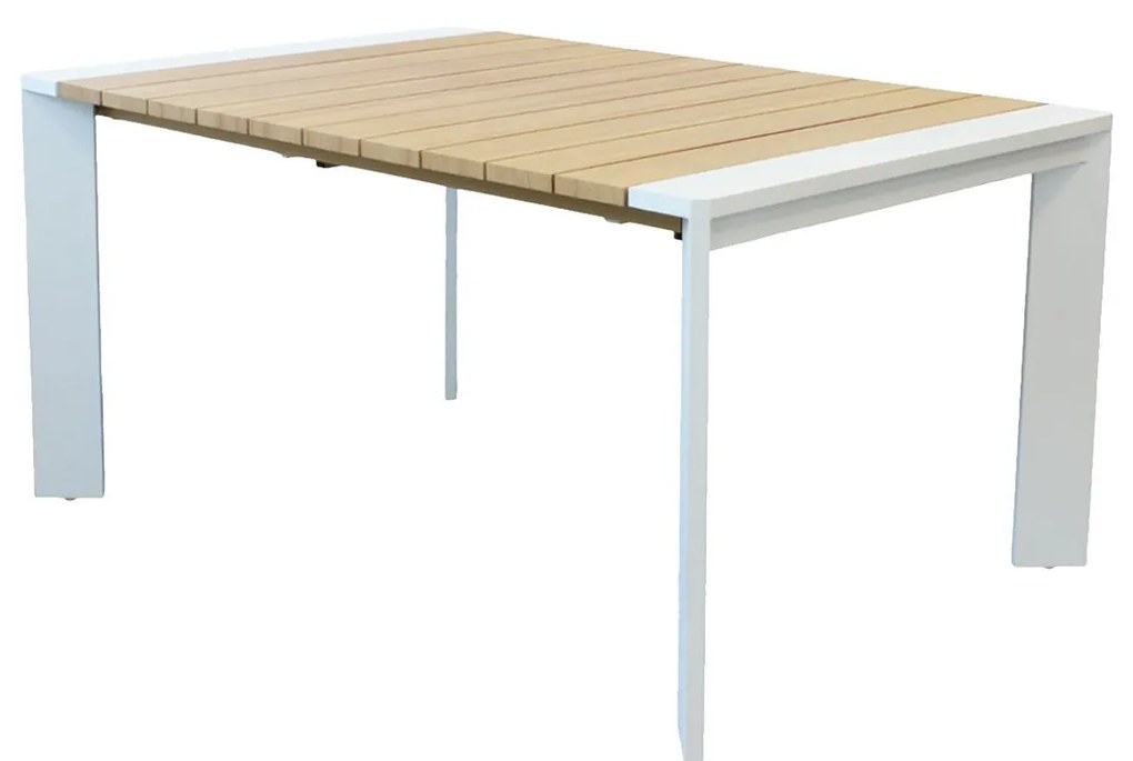 IMPACTO - tavolo con struttura in alluminio verniciato bianco o antracite