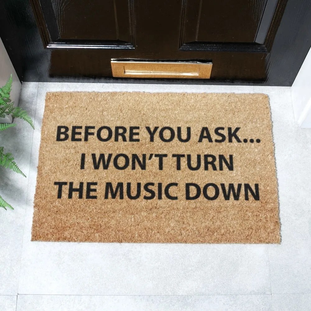 Zerbino in cocco 40x60 cm Loud Music - Artsy Doormats